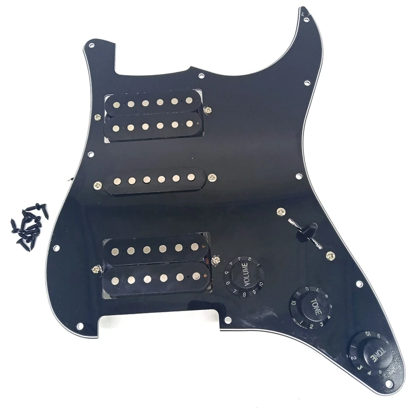 

St Sq Double Single Double Panel With Pickup Line Assembly Hsh Panel Full Set Guitar Parts Replacement