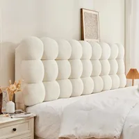Snowball Tatami Backrest Headboard Soft Cushion Cloud Sponge Self-adhesive Cover Anti-collision Pillow Cream Wind Bed Head