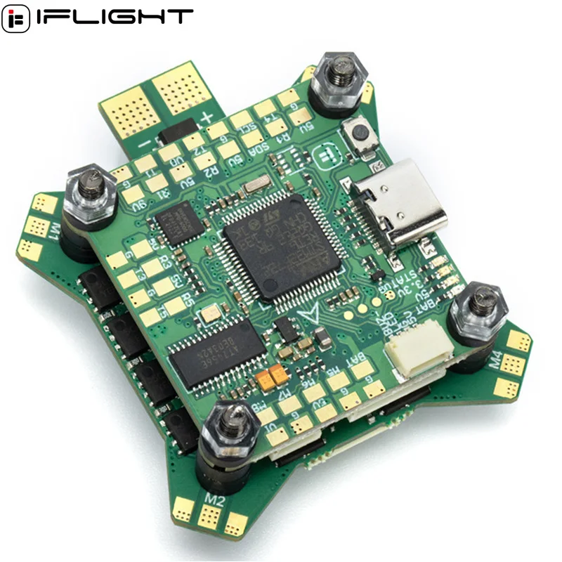 

IFlight BLITZ STM32 F7 Flight Controller W/ BLITZ E55 55A 4-IN-1 ESC 2-6S DShot150/300/600/MultiShot/ OneShot for FPV Drone