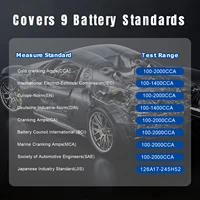 2026 New KONNWEI KW650 Car Moto Battery Tester 6V 12V Auto Battery Analyzer 100 to 2000 CCA Car Moto Cranking Charging Test Tool - Image 2