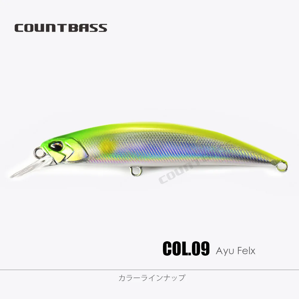 COUNTBASS Premium Sinking Minnow Hard Baits Fishing Lures Wobblers Crankbaits Perch Leurre