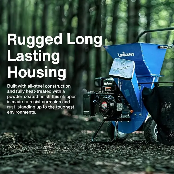 Wood Chipper Shredder Mulcher Super Heavy Duty 7HP 3 in 1 Multi-Function 3