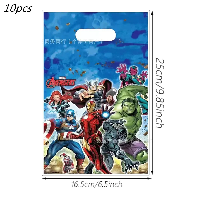 בלון מרוול ספיידרמן האלק סופר הירו כלי שולחן חד פעמיים דגל יומולדת קישוט למסיבה דגל עוגה בלונים של הנקמים