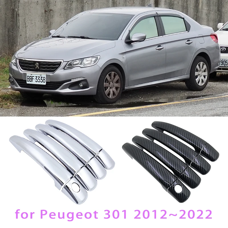 VLIMUS Außentürgriffe Abdeckung Für Peugeot Expert Tepee 2007-2015 Schwarz  Chrom Kohlefaser Muster Auto Türgriffe Abdeckung Zubehör : : Auto  & Motorrad