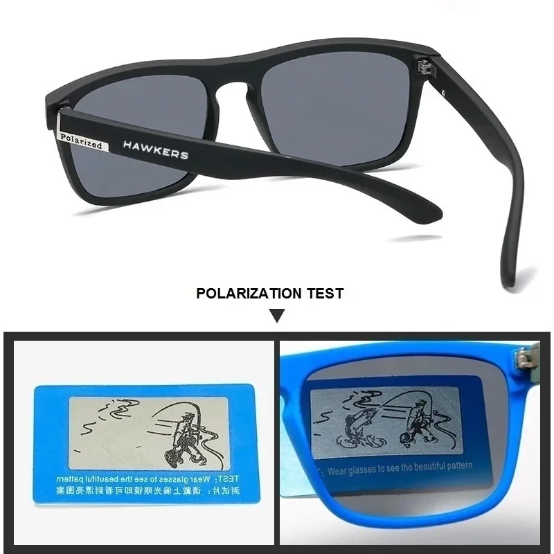 HAWKERS Men's and Women's Fashion UV400 Protective Polarization Sunglasses Outdoor Hunting Fishing Driving