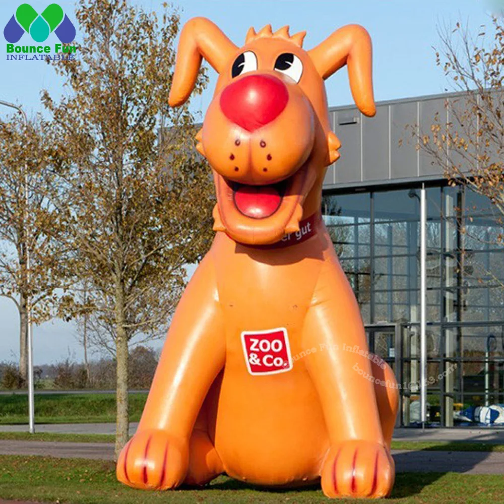 Lovely Advertising 3m10ft Giant Inflatable Dog Huge Husky Pet Bulldog Animal Cartoon With Blower For Stage Decoration with envelope greeting card birthday gifts wedding thank you cards paper lovely