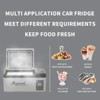 C15 Portable Freezer,12 Volt Car Refrigerator, 16 Quart (15 Liter) Fast Cooling 12V Car Fridge -4℉~68℉, Car Coole 2