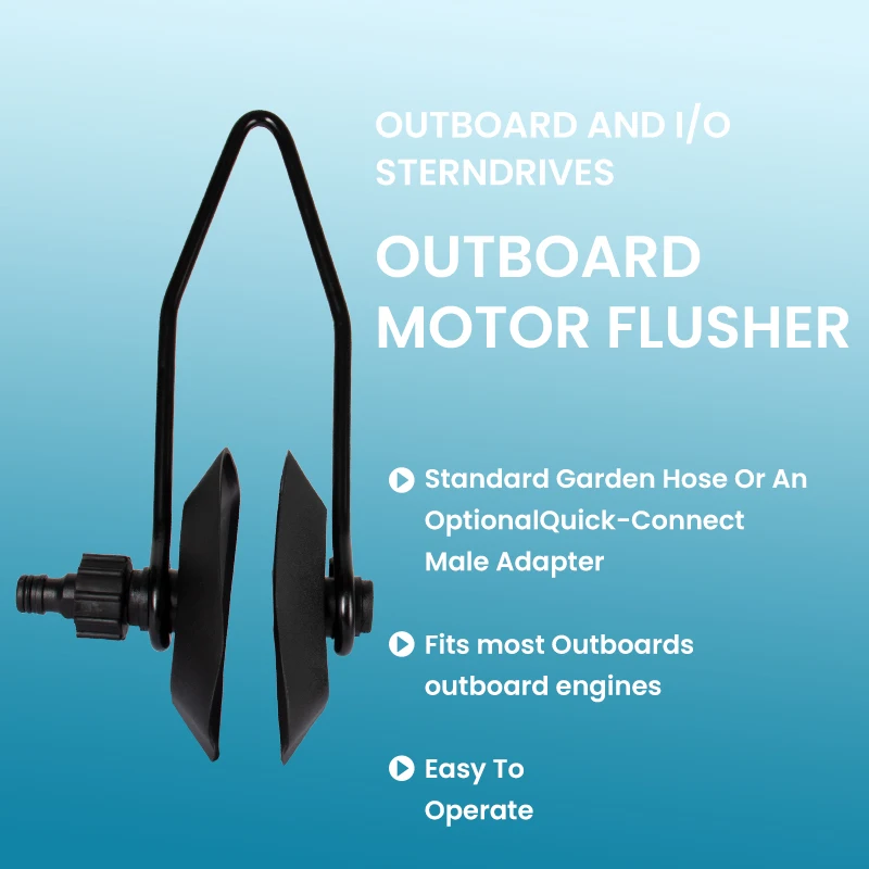 Outboard Motor Flushing Clamp for Speedboat Engine Test Water Clamp Engine Rinse Tool Recirculation Water Clamp Yacht Access outboard engine parts