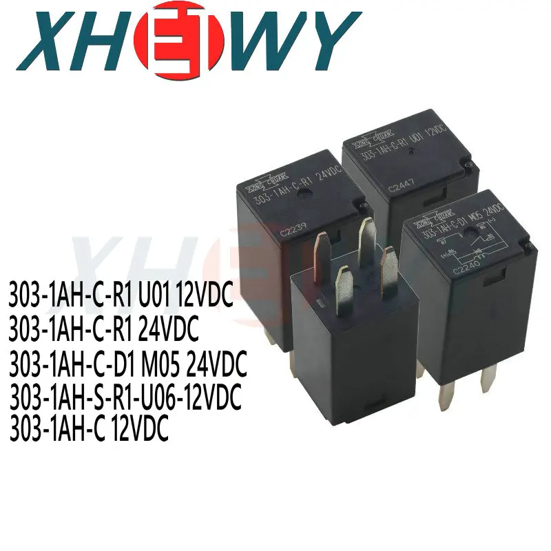 Relé automotivo de alta potência 303-1AH-C-R1 D1 U01 M05 12VDC 24VDC ...
