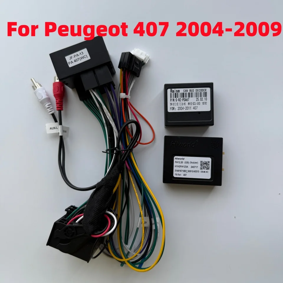 Boîtier Canbus Hiworld-PSA 16 Broches Pour Peugeot 407 (2004-2011) - Câble De Compatibilité Autoradio Android