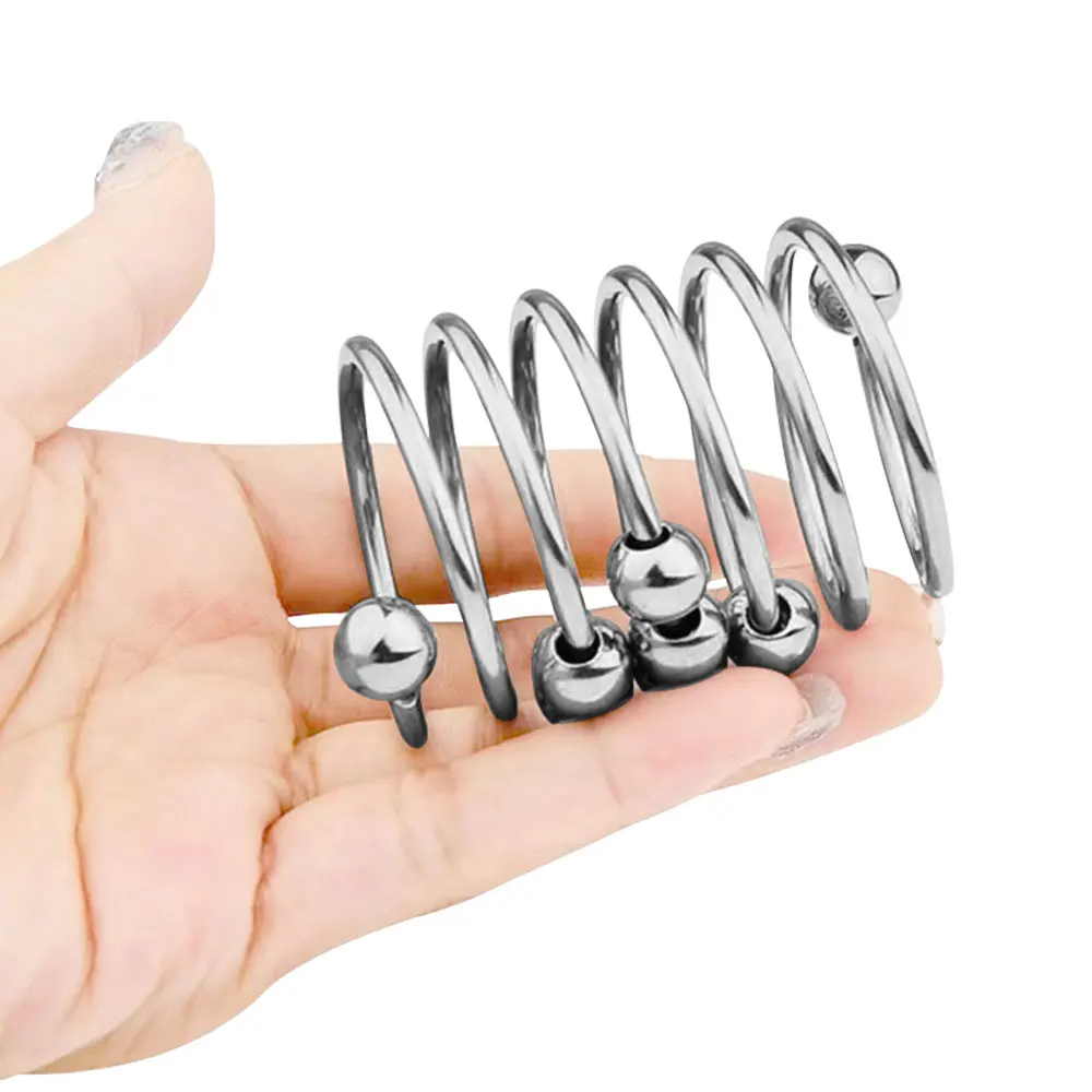Ejaculation Enhancer Silver Cock Ring BDSM main image 1