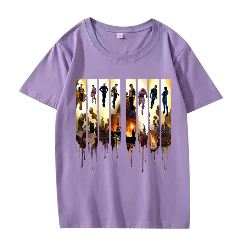 Invincible War Comic Art Classic Oversized Unisex T-Shirt - 100% Cotton, Short Sleeve Summer Collection