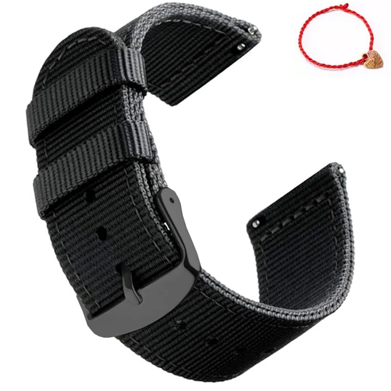 Durable Waterproof Sailcloth Nylon Watch Strap with Quick Release