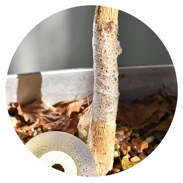 3 Cm-Es Óvodai Biológiailag Lebontható Oltószalag Tekercs Nyújtható Ön Adagoló Fehér Növénykötéssel - Image 2