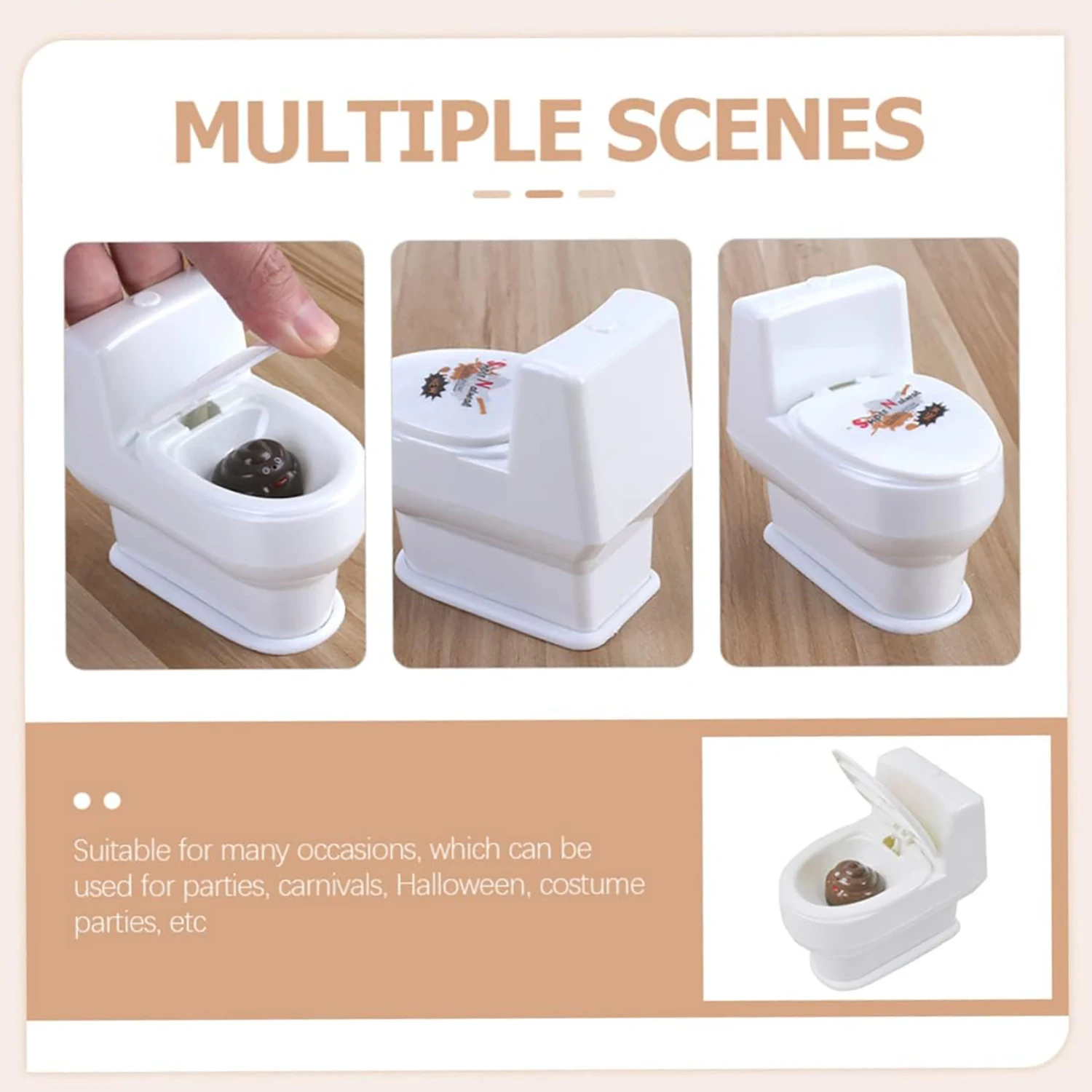 Novelty toys, pranks, water spray toilets, pranks, April Fool's Day