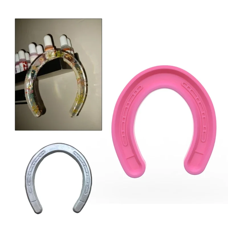 

Handmade Horseshoe Shape Ornaments Epoxy Resin Mold Cake Decorating Silicone Mould DIY Crafts Jewelry Ornaments Casting Tools
