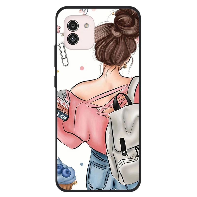 Фото Чехол для Samsung A03, чехол A035F, противоударный мягкий силиконовый чехол из ТПУ для телефона Samsung Galaxy A03, чехол 6,5 дюйма, классный чехол A 03 №3