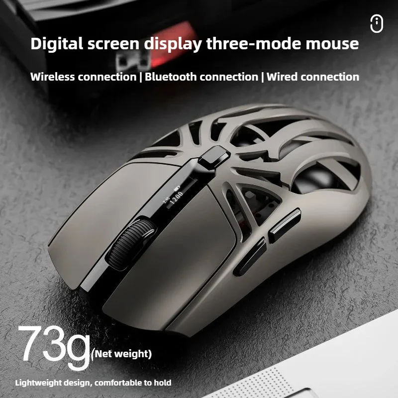 2026 RGB Esports Bluetooth Wireless 2.4G Gaming Mouse Triple-mode Lightweight E-sports Gaming 1K Return Rate 10000DPI Computer