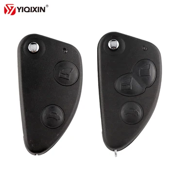 Keyforkess2/3 Pulsante di Vibrazione Pieghevole Chiave A Distanza Borsette di Ricambio Per Alfa Romeo 147 156 166 GT Auto Chiave Uncut Lama