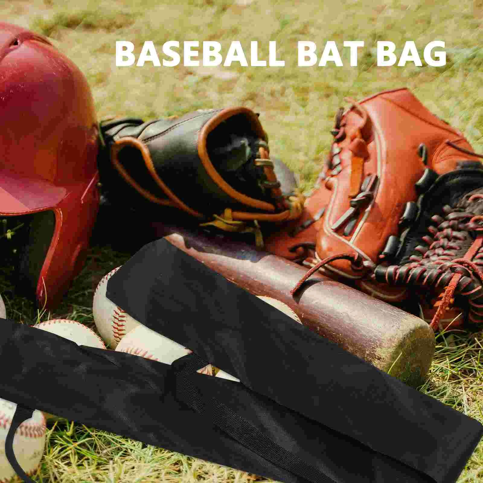 Bolsa de almacenamiento para bate de béisbol, estuche con cordón para palo, organizador de tela Oxford, resistente al desgaste