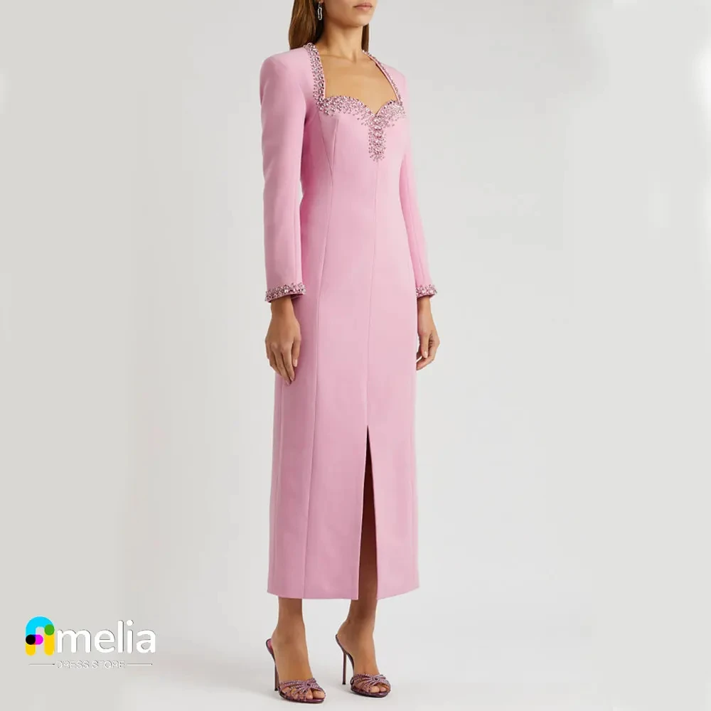 فستان حفلات موسيقية للنساء من أميليا دبي ، أكمام ك...