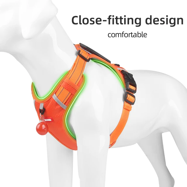 Pet Harnesses Medium Large Dog Labrador Collar Husky Oxford Fabric Harness Pet Supplies Adjustable Vest Reflective Walking Chest 5