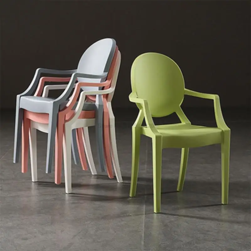 Nordic Dining Chair Ghost Chair Devil Net Celebrity Household Plastic Stool Children