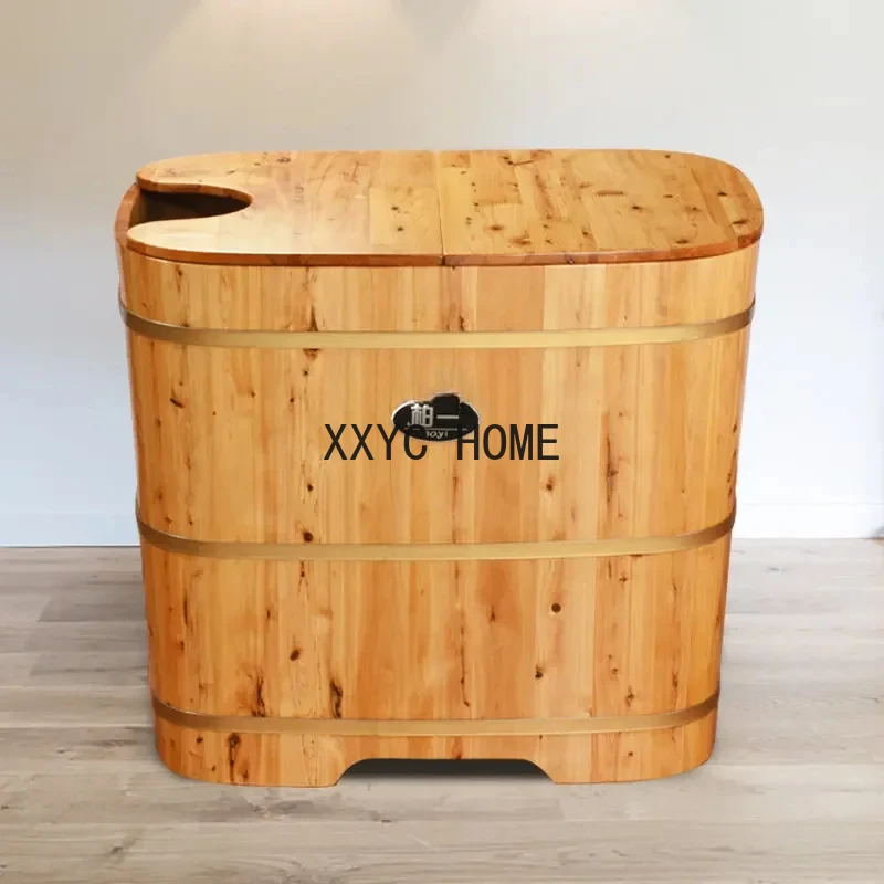 

Wooden Barrel Bathtub Bath Bucket Fumigation Square Household Cedar