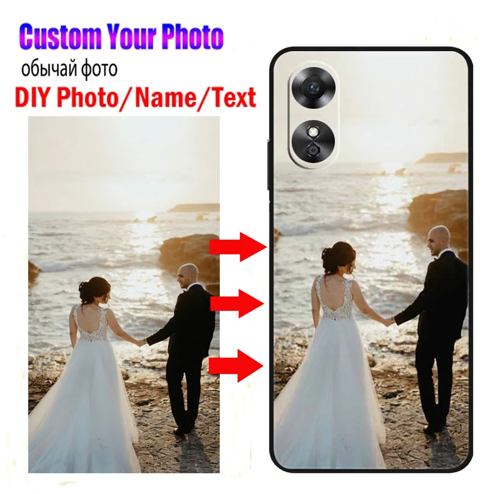 Cover Personalizzata Per Oppo A78 4G - Stampa HD Con Foto E Testo - Foto 6