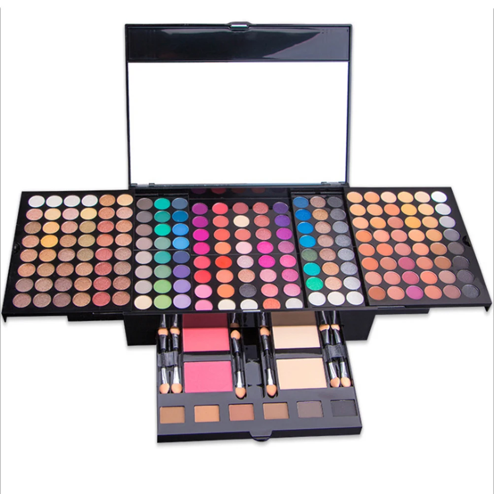 

Custom 194 Colors Eye Shadow Palette Glitter Shimmer Matte Eye Pro Makeup Private Label Bulk Bright Eyes Beauty