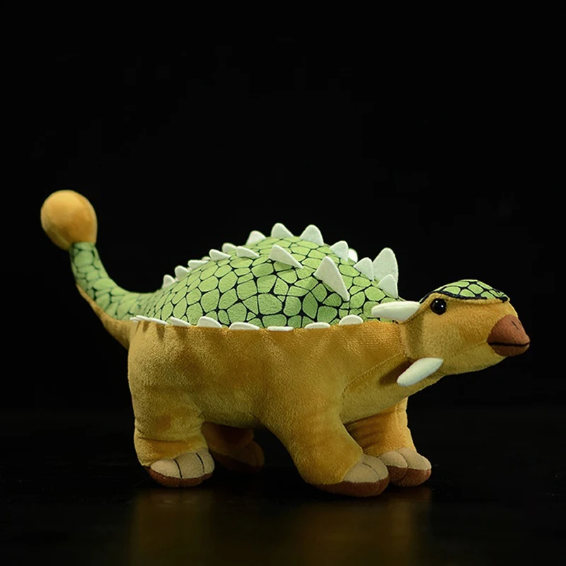 

Супер милые мягкие плюшевые игрушки Анкилозавр, Реалистичная Имитация Динозавра, модели животных, кукла для детей, подарки на день ребенка 35 см