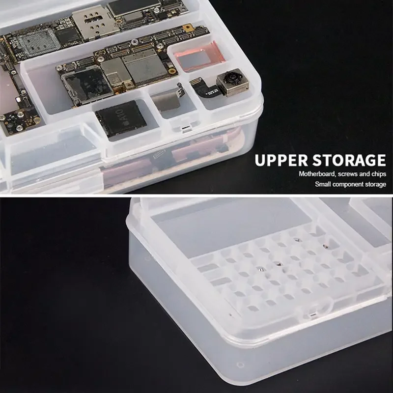 Magnetic Storage Tray Tool Storage Pouch Sunshine Storage Box For IC Motheboard Parts Mobile phone Openning Tools Repair Multi Function SS-001A Storage Box