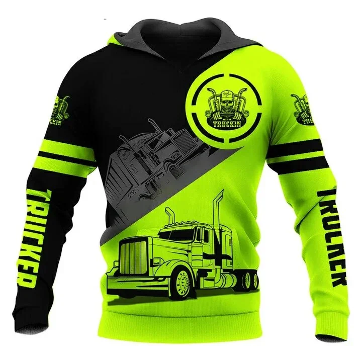 thumbnail image 1 of Nueva sudadera con capucha para hombre con estampado 3D de camión resistente, moda urbana, holgada, de gran tamaño, sudadera con capucha informal para otoño e invierno, 1 of 4