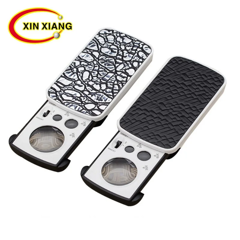 

Выдвижной светодиодный Лупа 30X 60X 90X увеличительное стекло с светодиодный светильник ручной подсветкой ювелирное украшение в виде лупы Лупа...