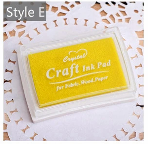 Mr Paper 15 Colors Inkpad Handmade DIY Craft Oil Based Ink Pad for Fabric Wood Paper Scrapbooking Ink pad Finger Painting E