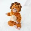 Baby Kigurumi Cute Lion Cartoon Romper Infant Kids Animal Onesies Jumpsuit Toddler Clothes Halloween Girls Boys Cosplay Costumes