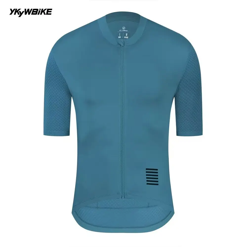 thumbnail image 1 of YKYW - Maillot de ciclismo profesional de manga corta para hombre, camisetas amarillas transpirables, maillot de ciclismo de montaña, camisetas de carreras para bicicleta de carretera, ropa para bicic, 1 of 5