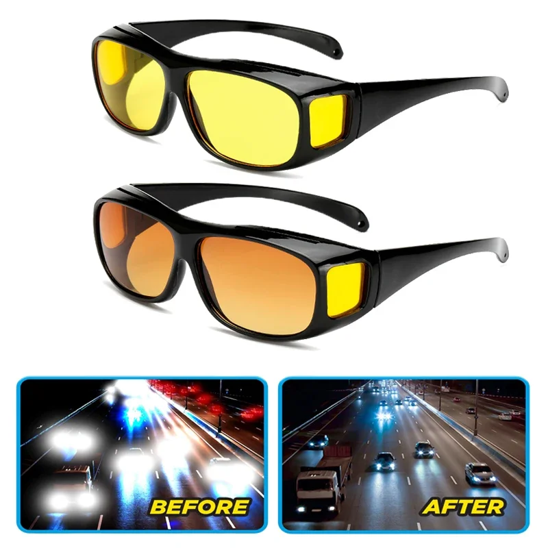 Enhanced Night Vision Anti-Glare Driving Sunglasses with UV Protection