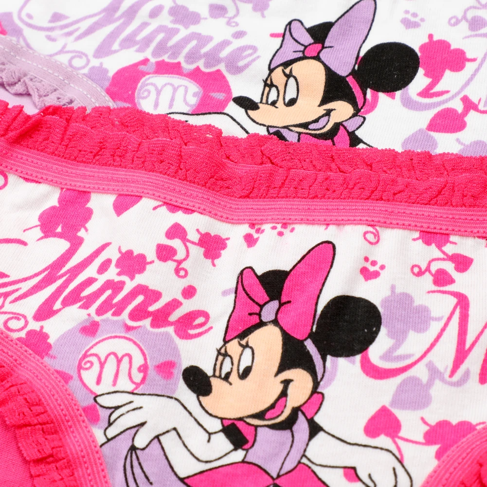 2Pcs/Bag 2-10Y Girl Underwear Minnie Cotton Cartoon Children knickers Girls Underpants Kids Panties flat angle Panty Brief girls underwear children underwear