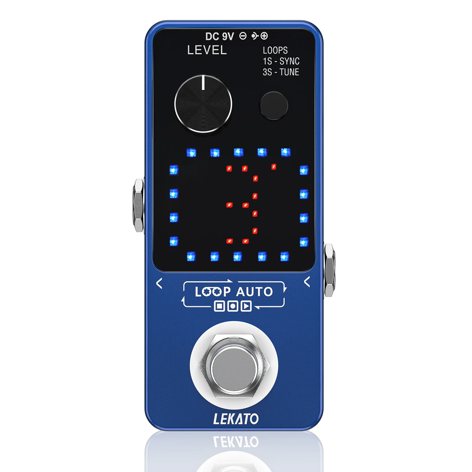 Guitar Effect Pedal Lekato Pedal Looper Guitar Parts Accessories Pedalboard Loop Record 3 Wave Slot Per 6 Mins Synthesizer Loop Processor Electric