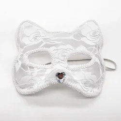 Elegant Lace Cat Mask - Women's Party & Cosplay Accessory (A)