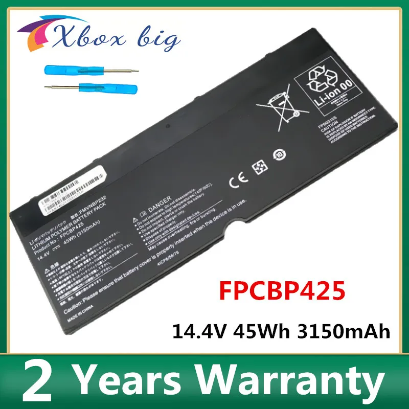 FPCBP425 FMVNBP232 Laptop Battery for Fujitsu Lifebook U745 T935 T904U FPB0315S 14.4V 45Wh 3150mAh