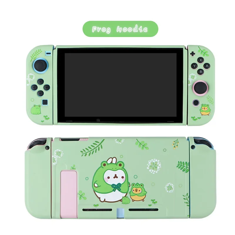 

JIMITU Case for Ninten Switch Shell Cute Cartoon Full Cover Split Shell Joy-Con Controller Hard TPU Protector NS Accessories