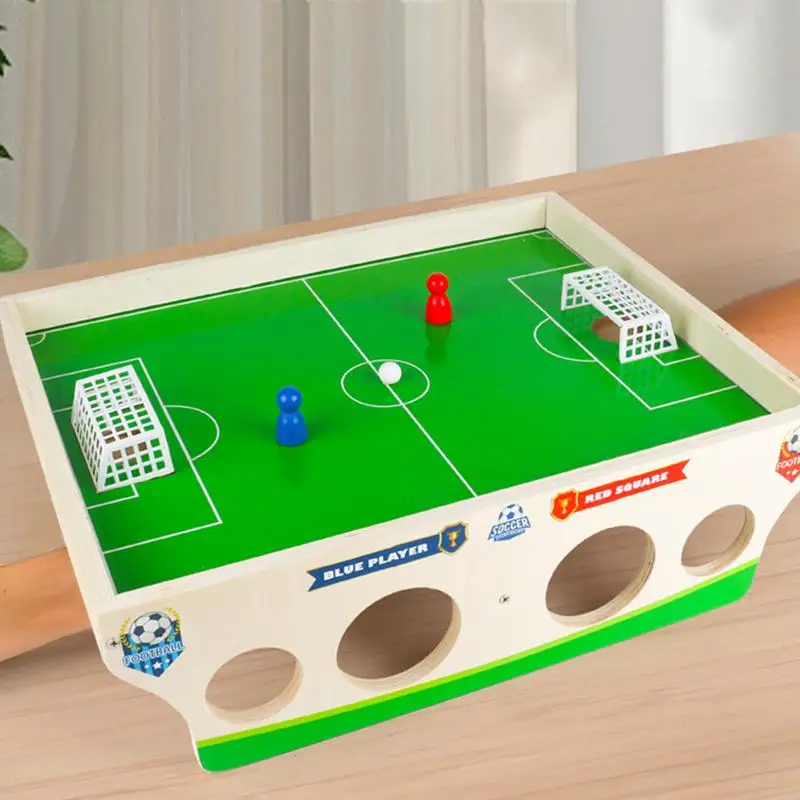 Soccer Table Game Magnetic Football Game Wooden Educational Soccer Toys Competition for Kids Boys Girls Preschool Learning