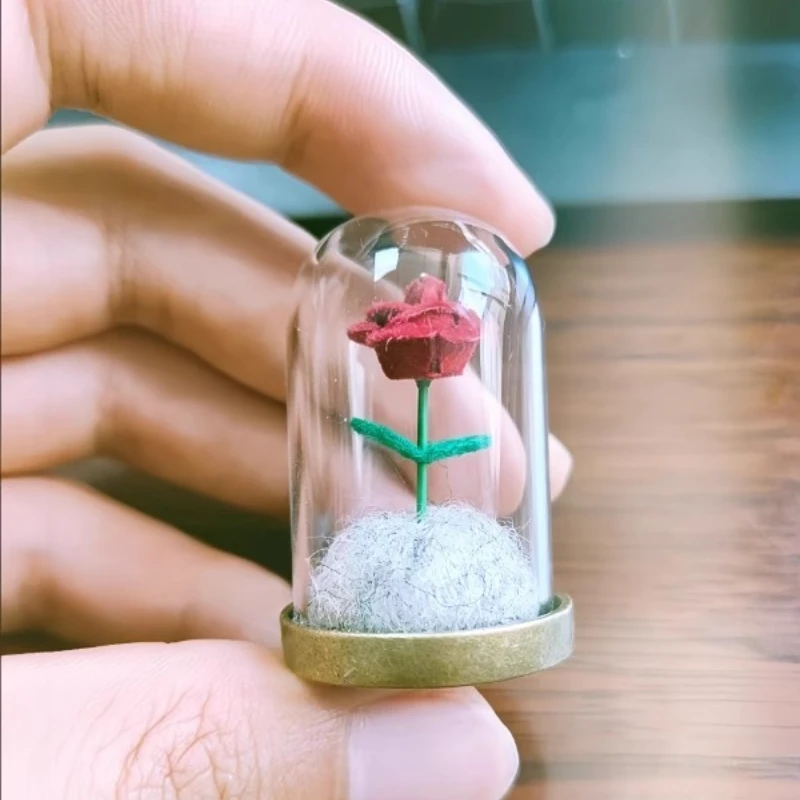 반려동물 털 기념병 강아지 이빨 기념병 장식품 DIY 장미 개 고양이 기념품 반려동물 장례 용품