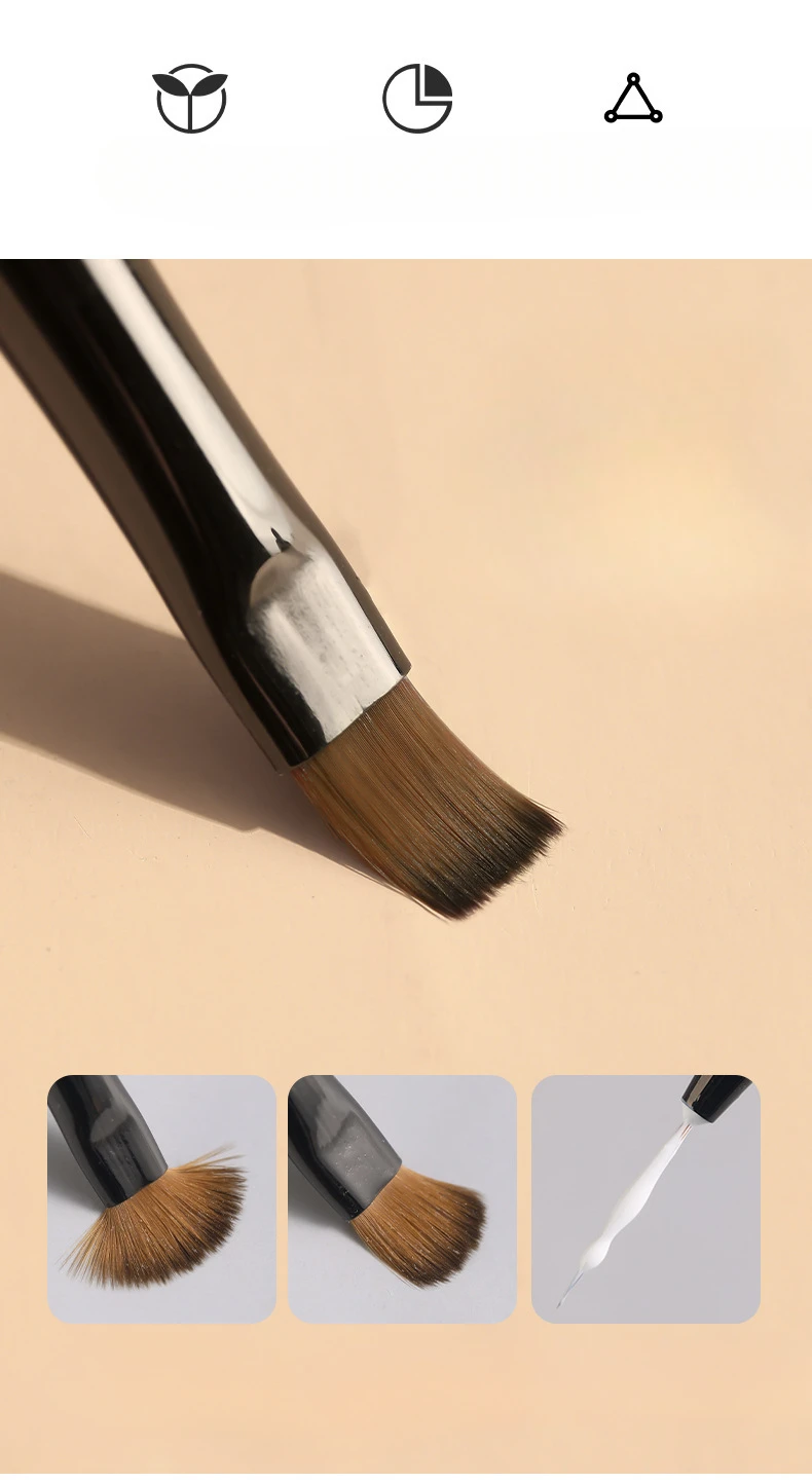 Description Picture 3 of item9sets Japanese nail brush set drawing line light therapy pen beginners home painting flower smudging special tools Nail salon