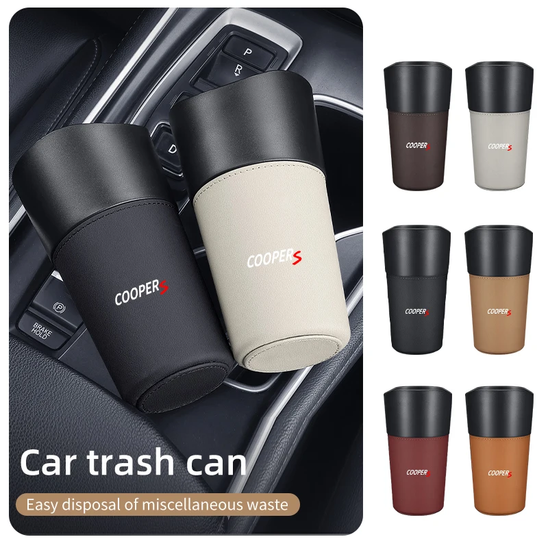 Car Trash Can Center Console Waterproof Garbage Storage Bucket For MINI Cooper R56 Countryman Paceman Clubman R58 R59 R55 F56