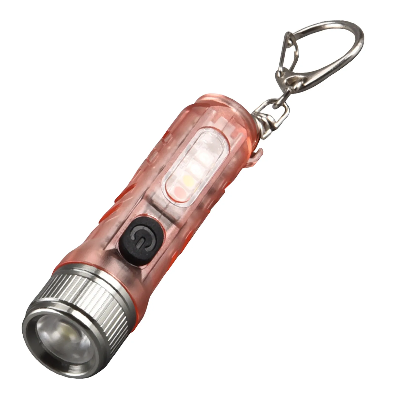 Tiny Keychain Flashlight Rechargeable Pocket LED Flash Light Rechargeable Key Ring Flashlight