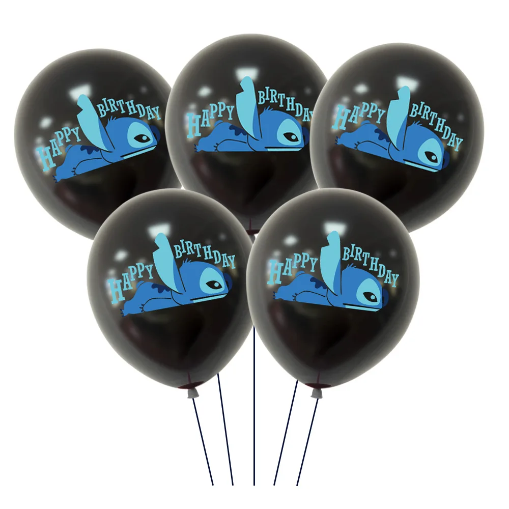 thumbnail image 1 of Juego de 10 globos de látex de 12 pulgadas de Disney Lilo y Stitch para fiestas de cumpleaños de niños y niñas, decoraciones para fiestas de baby shower, juguetes para niños, 1 of 5