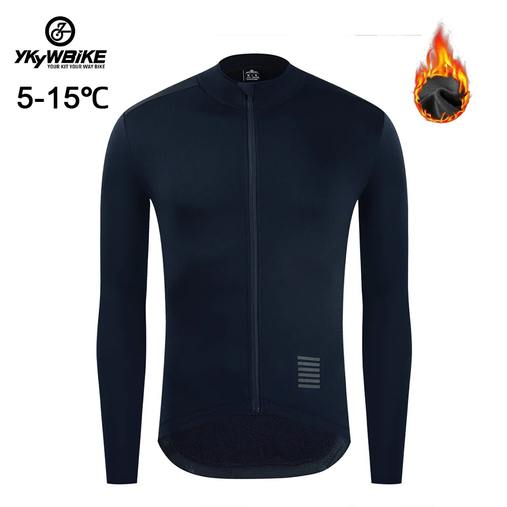 thumbnail image 1 of YKYW Chaqueta polar térmica de manga larga para hombre, para otoño e invierno, para ciclismo de montaña, camisetas de ciclismo, ropa para exteriores, abrigo, 1 of 5